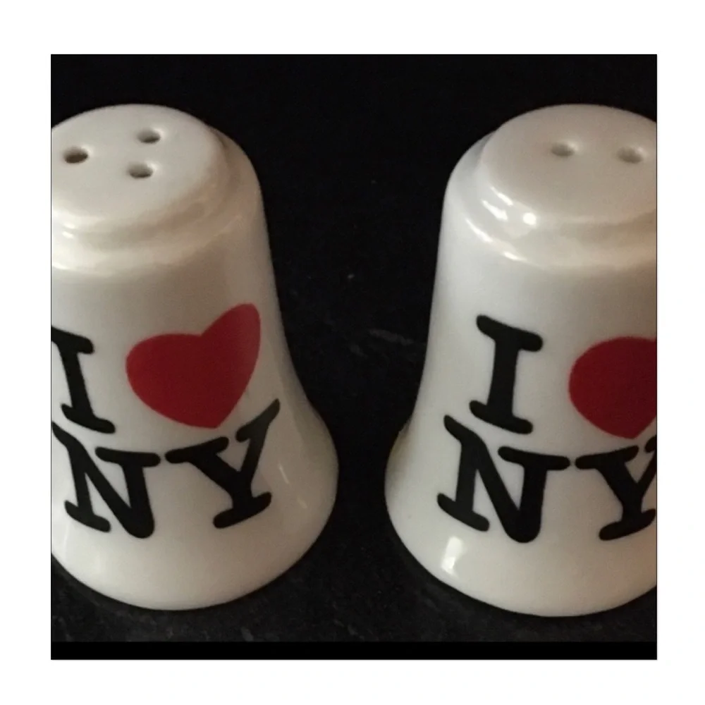 I ❤️ NY Souvenir Ceramic Salt & Pepper Shakers